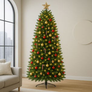 Venus - Albero di Natale effetto realistico in PE e PVC ø104x210H, 1257 Punte