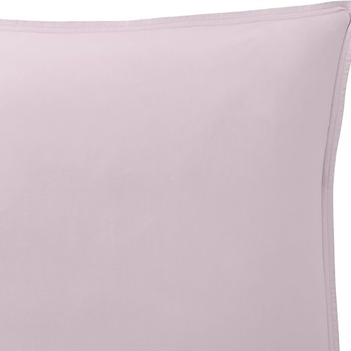 Paire de taies d'oreiller 100% percale de coton 80fils tourterelle