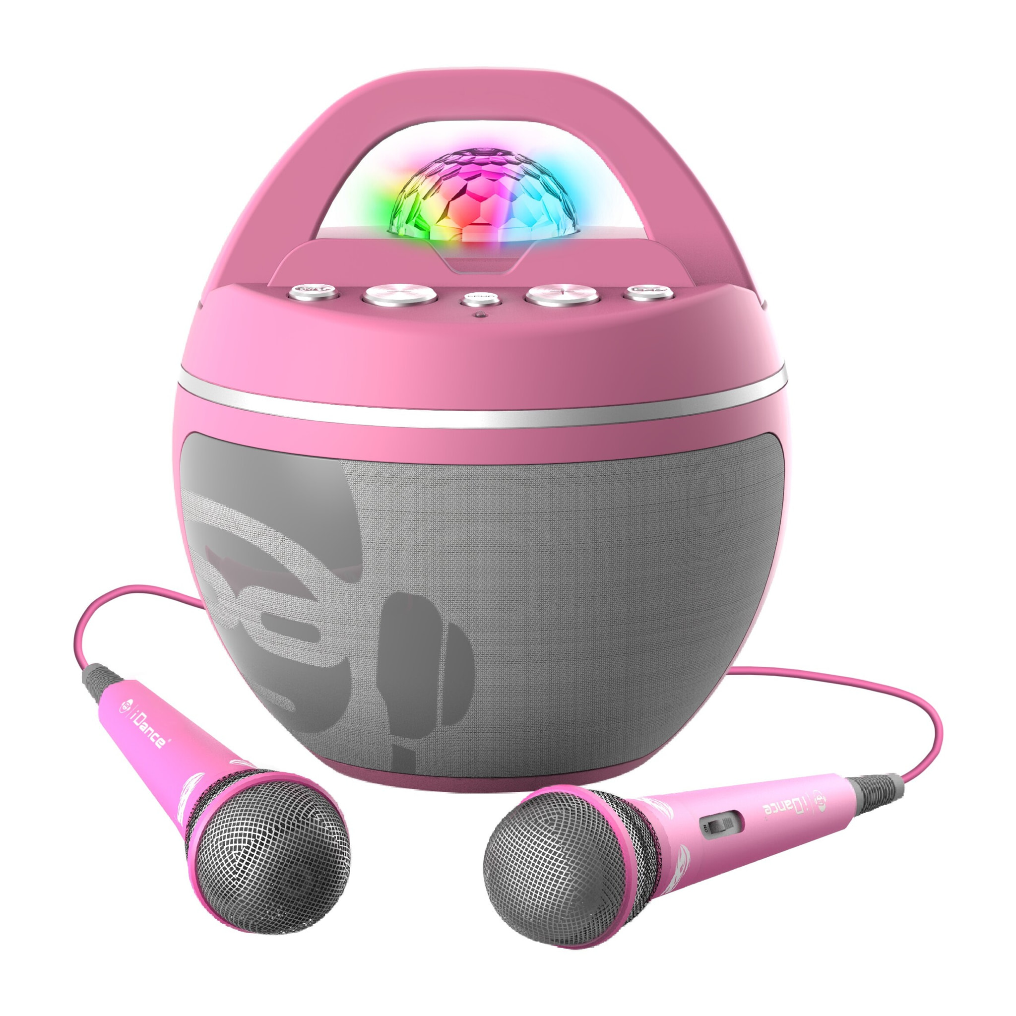 KARAOKE PARTY BALL ROSA 2 MICROS 40 WATT IDANCE