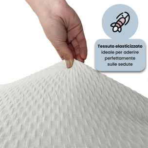 COPPIA VESTISEDIA CON SCHIENALE FASHIONABLE, Microfibra/Cotone/Elastan - PANNA