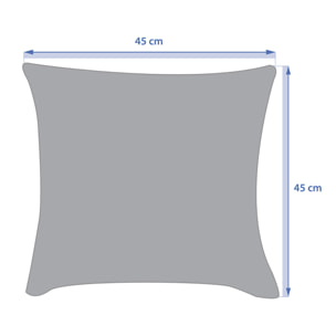 Coussin de sol d extérieur "Korai" terracotta 45 x 45cm en polyester
