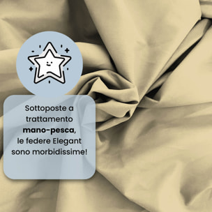 COPPIA FEDERE ELEGANT, 100% Microfibra - PANNA
