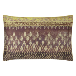 Taie d'oreiller imprimée en satin de coton, KASAVU, Beige