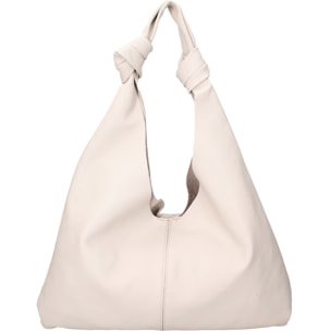 Borsa a spalla da donna In Vera pelle Made in Italy 40x42x2 cm