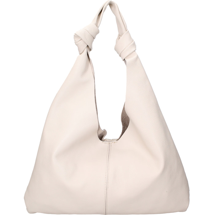 Borsa a spalla da donna In Vera pelle Made in Italy 40x42x2 cm