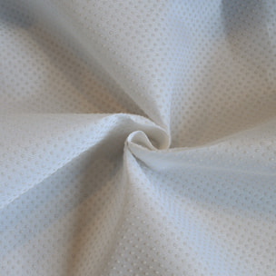 Tissu antidérapant motif pois en relief - Blanc