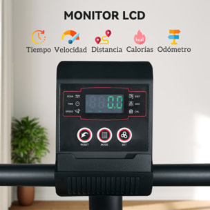 Bicicleta Estática con Resistencia Magnética Ajustable para Casa Bici Estática Silenciosa con Volante Respaldo Asiento Regulable Pantalla LCD y Soporte de Teléfono para Ejercicio Carga 100 kg