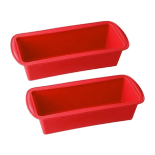 Ensemble de 2 Moules à cakes en silicone 24 cm Dr Oetker Flexxibel Love