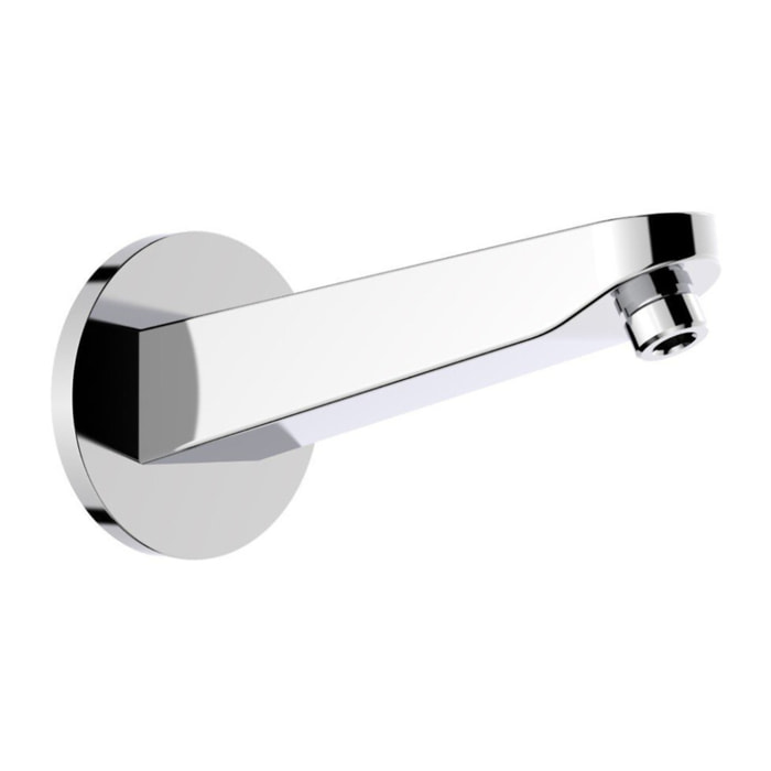 Bras de douche mural 20,2 cm pour douche de tête, raccord universel, chrome (SATBSRKM)