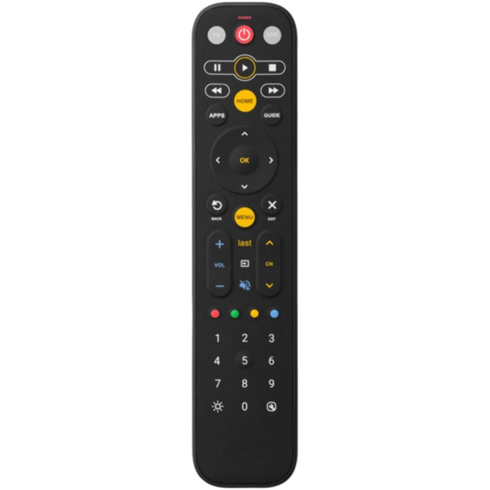 Télécommande universelle ONE FOR ALL Universelle EazyClean 2en1 - Black - Rét