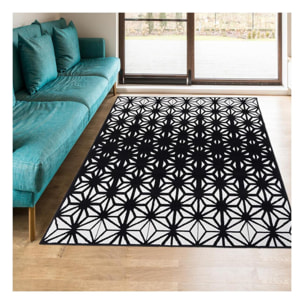Tapis salon et chambre tissé motif géométrique JESI