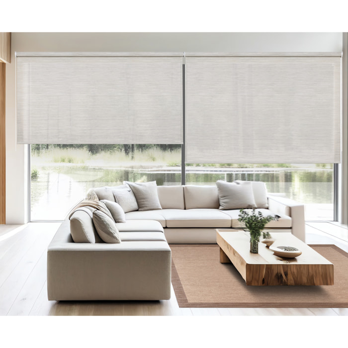 Enrollable XXL SCREEN PRO Solar Textura Gris