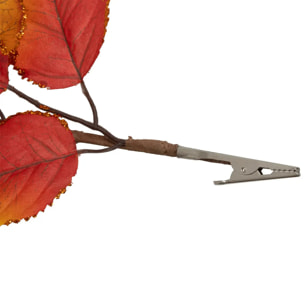Branche de feuilles de magnolia automne sur pince