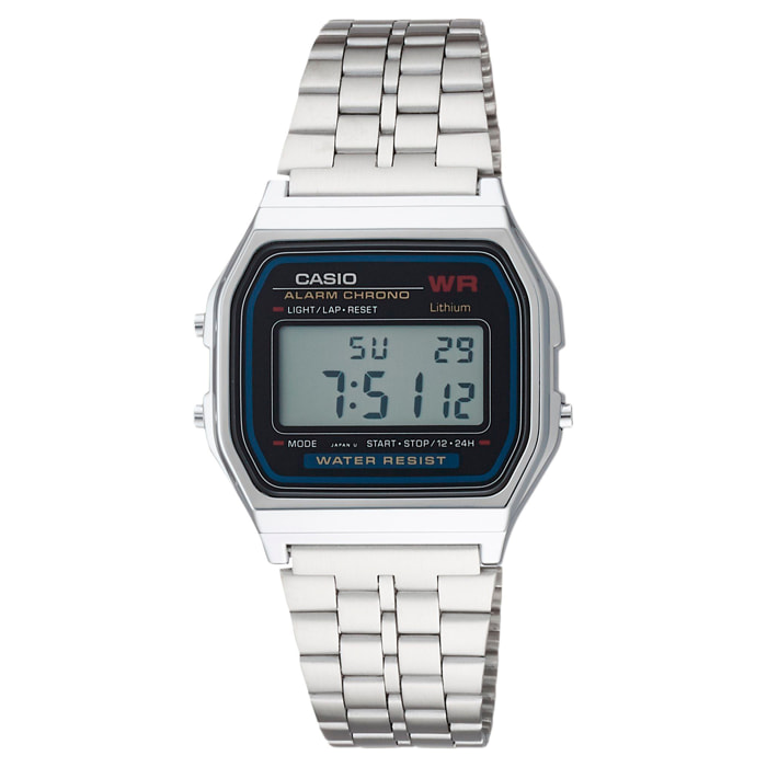 Reloj Casio A159W-N1DF Unisex Digital Cuarzo con Correa de Acero inoxidable