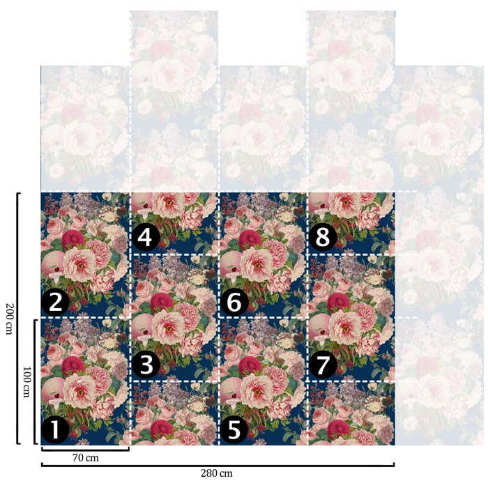 Carta da Parati Bouquet Floreale