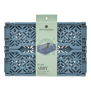 Cagette pliable Arry 30x20cm bleu