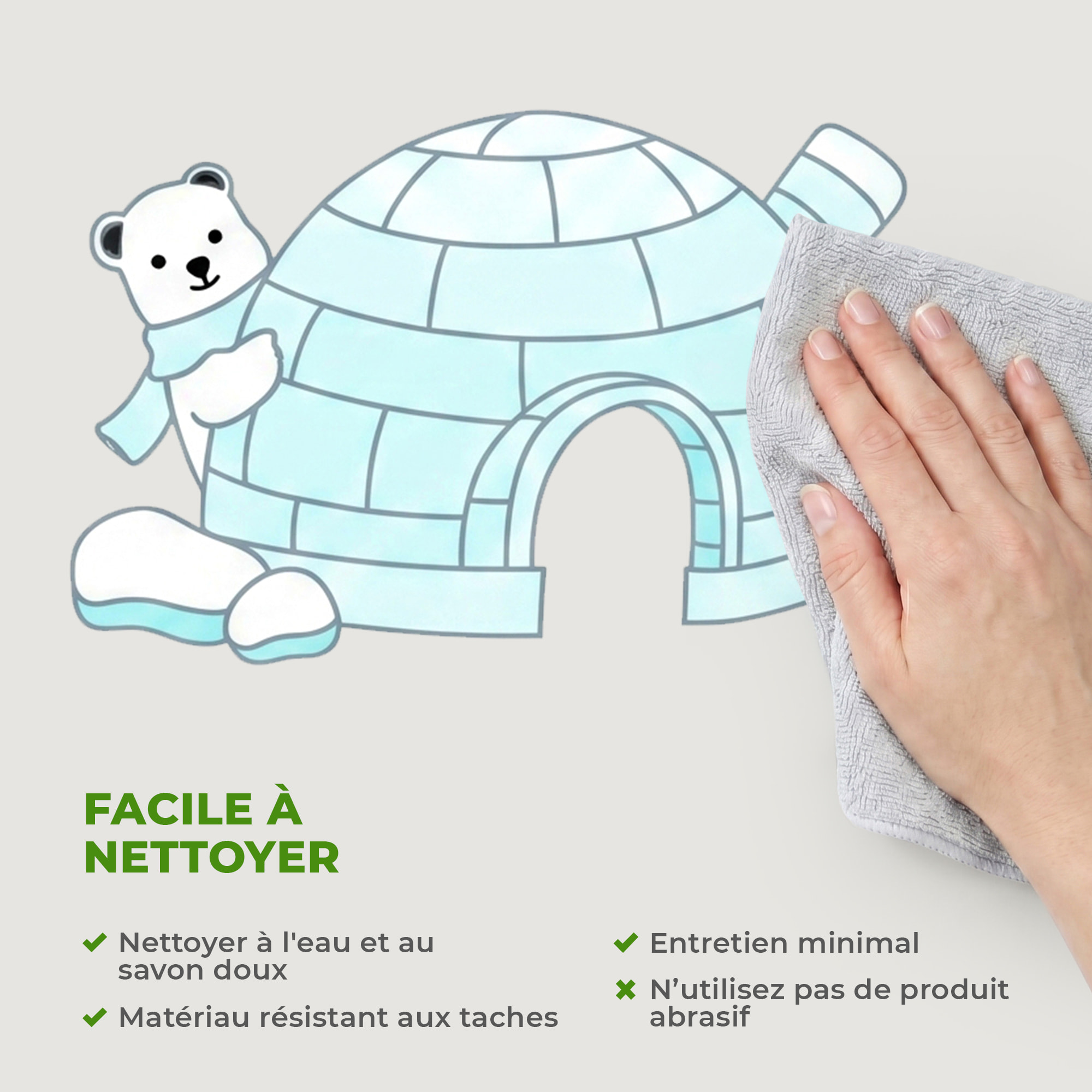 Stickers Muraux décoration adhésifs ours
