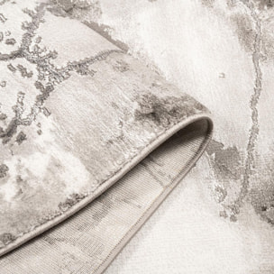 Tapis moderne TEba aux motifs abstraits gris