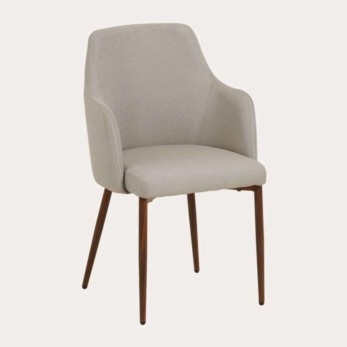 Rune -bois/textile/mousse pu-couleur beige 53 x 85 x 54 cm