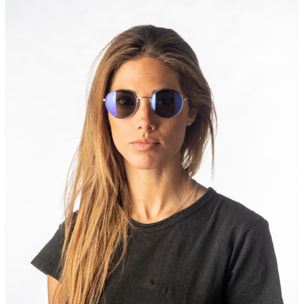Gafas de sol OCEAN TOKYO - Plateado brillante / Revo azul