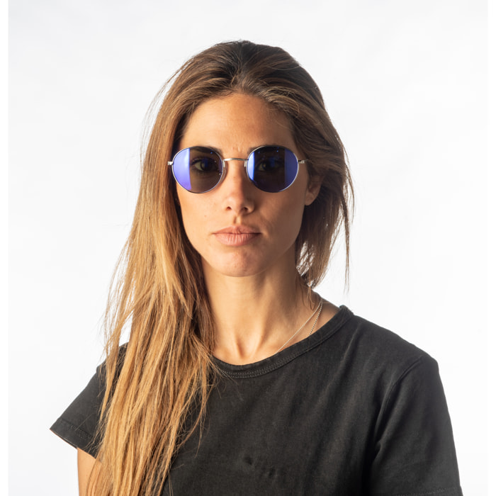 Gafas de sol OCEAN TOKYO - Plateado brillante / Revo azul