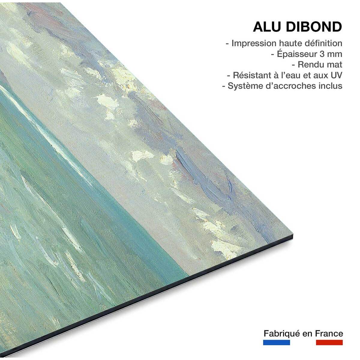 Tableau les falaises de trouville par gustave caillebotte  Tableau alu Dibond