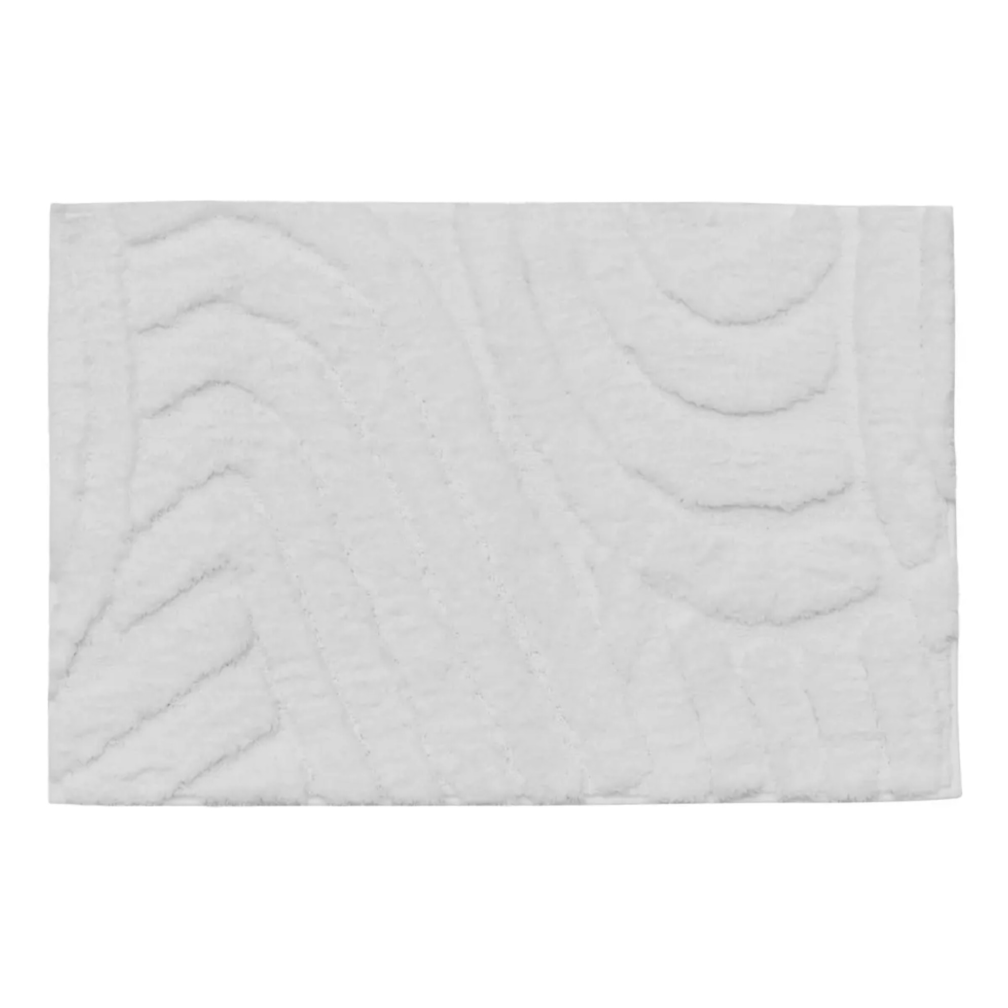 Tapis de bain Cloudy 75x50cm blanc