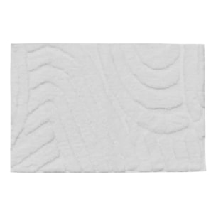 Tapis de bain Cloudy 75x50cm blanc