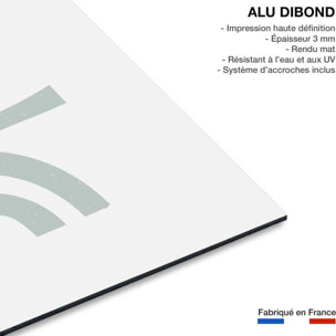 Tableau Affiche illustration brise d'été Tableau alu Dibond