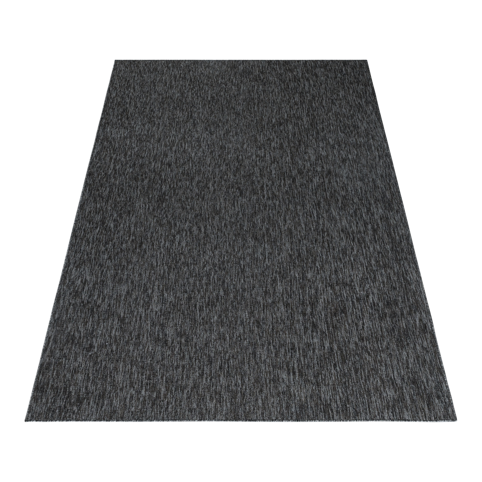 NADOR - Tapis rond de salon moderne Anthracite