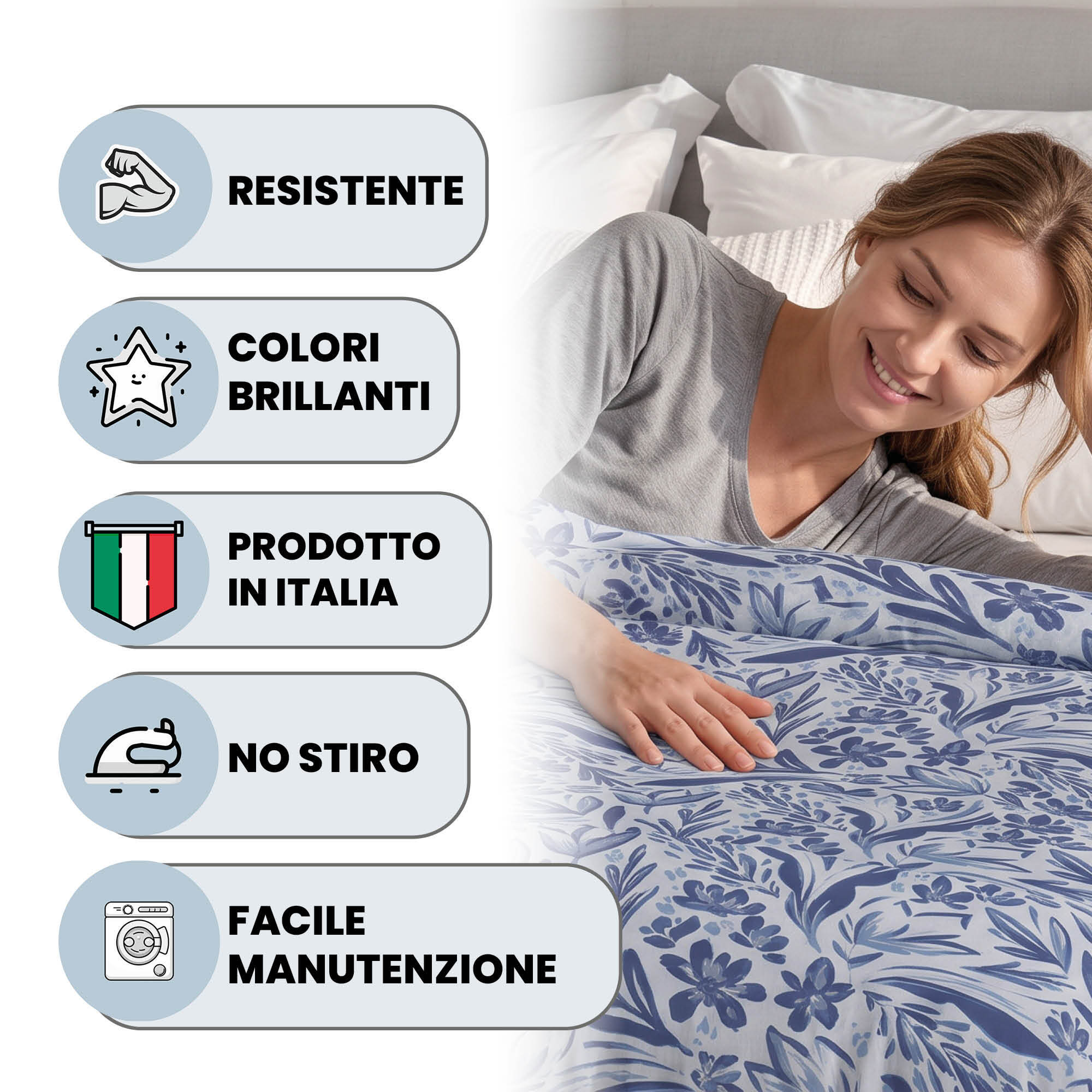 TRAPUNTA INVERNALE KARMA - 300 gr - 100% Microfibra - Made in Italy