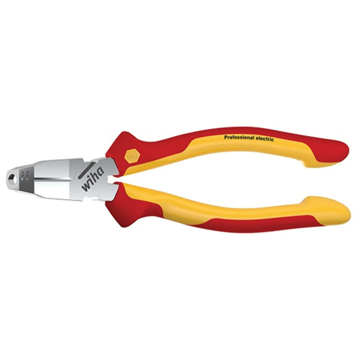 Pince WIHA TRICUT PRO VDE 170MM 3 Fonctions : Coupe/Dégaine/Denude - 38552