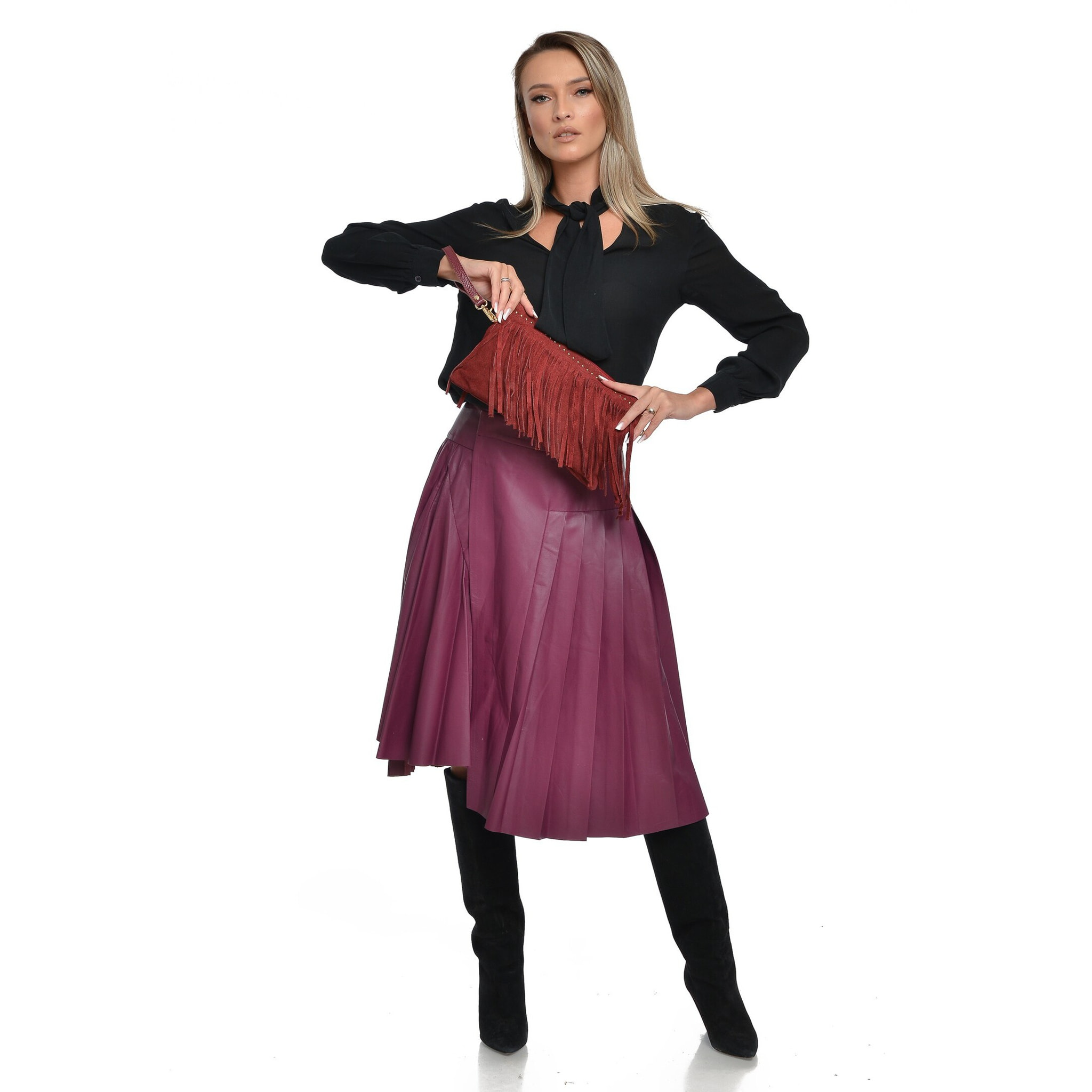 Marsupio Anna Luchini Bordeaux