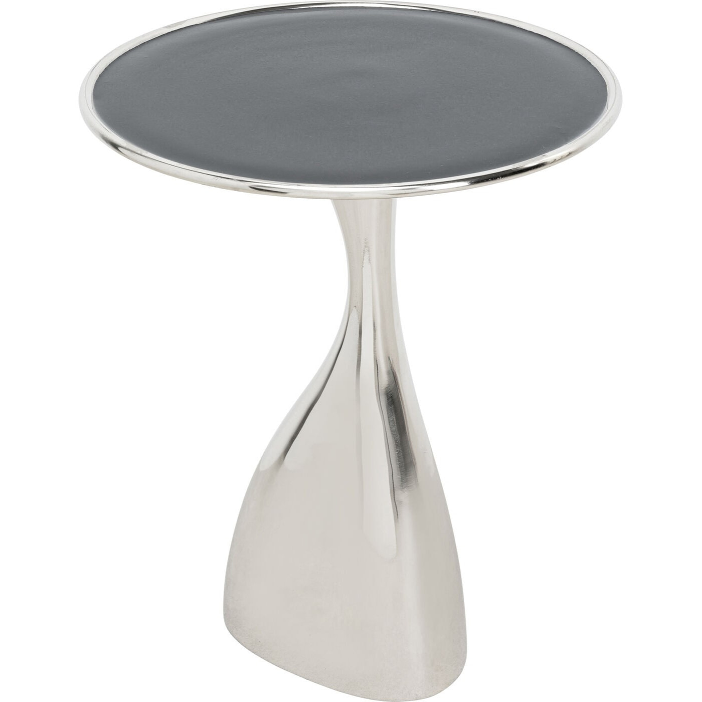 Table d'appoint Spacey argentée 36cm Kare Design