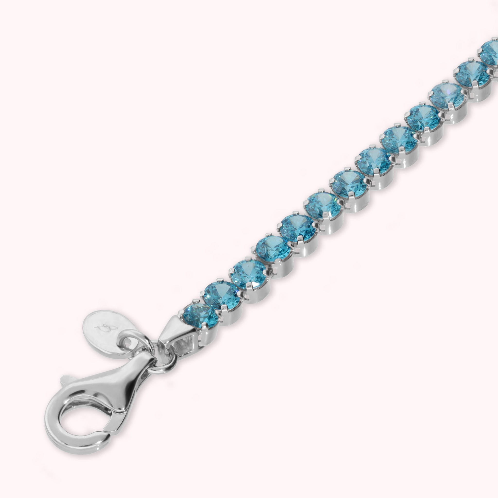 Bracciale Tennis in Argento 925 con Cubic Zirconia Blu