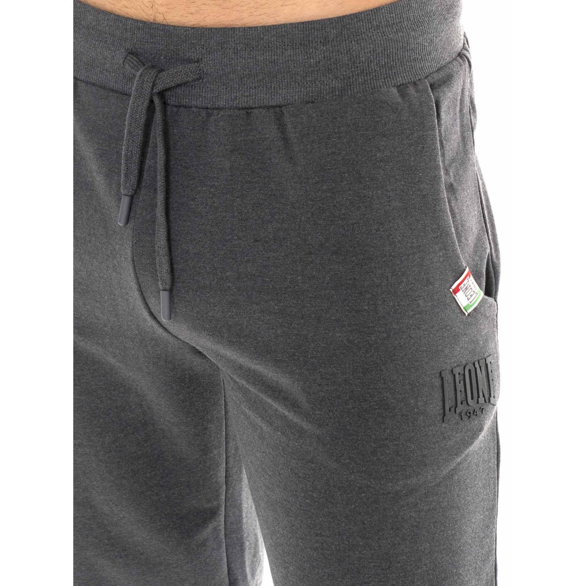 Pantalone sportivo invernale da uomo con polsino con logo piccolo "Basic"