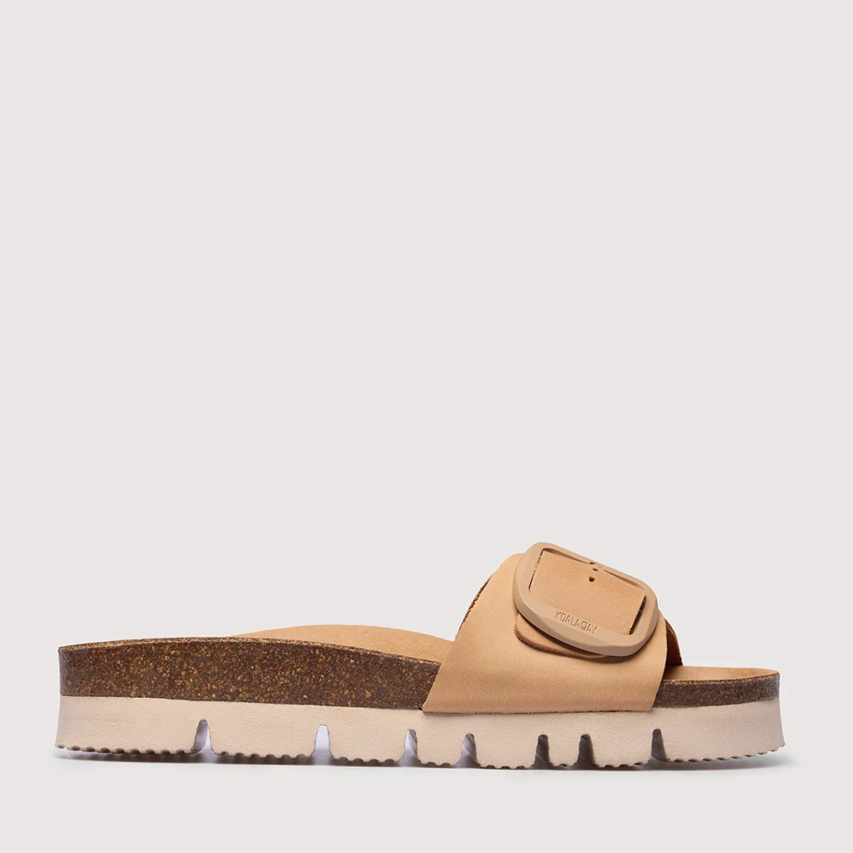 Sandalia Piel Plataforma Beige - Alys