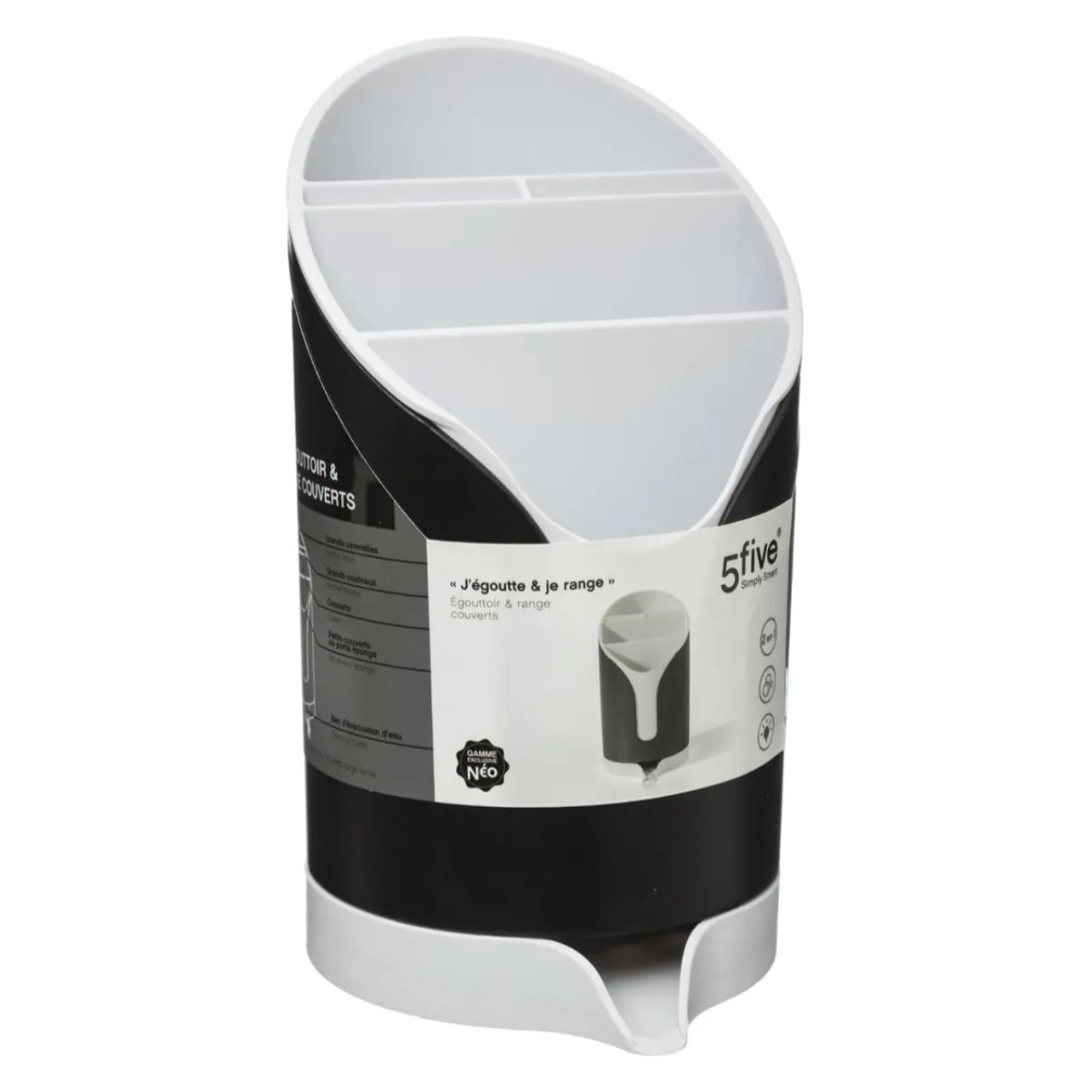Égouttoir à couverts "Néo" noir