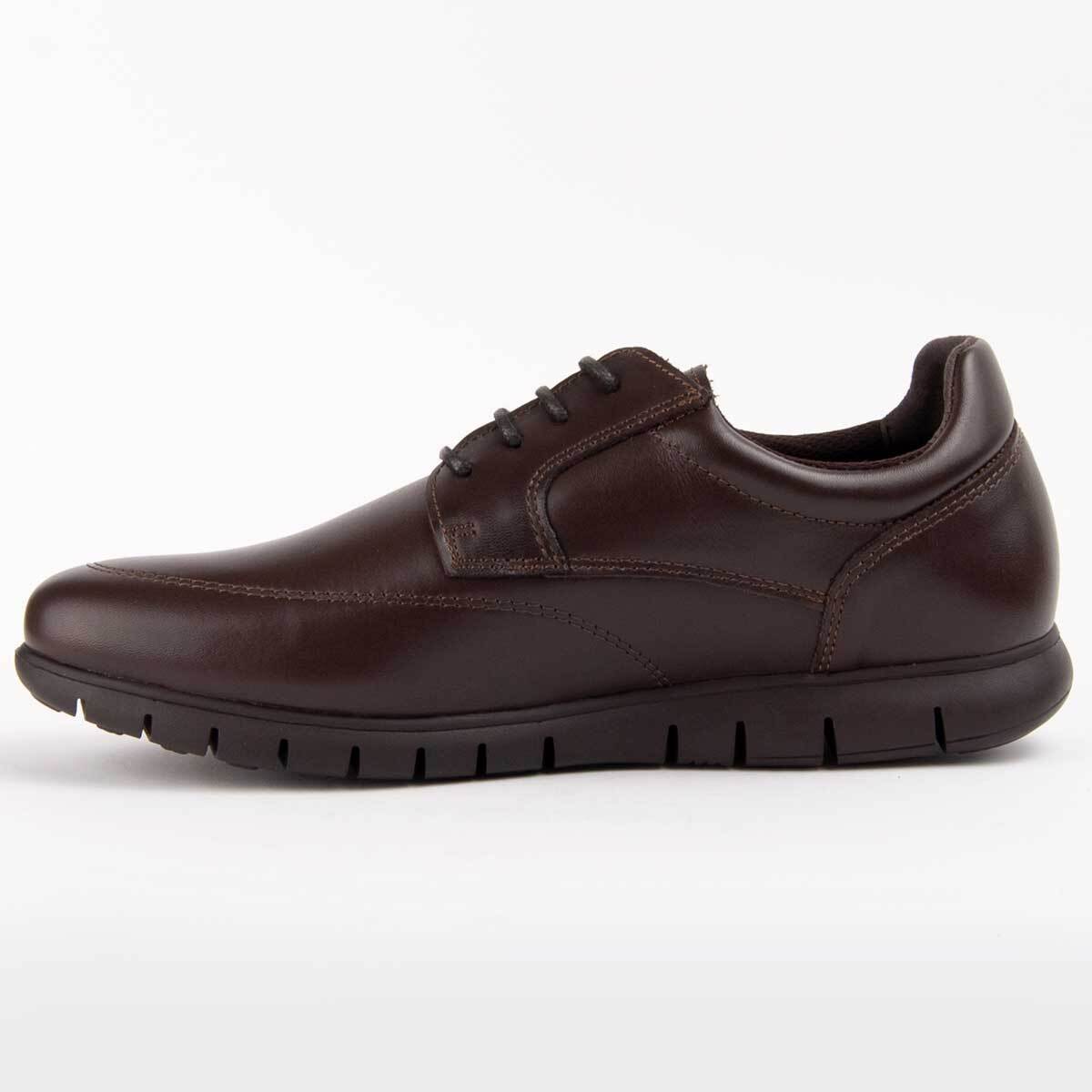 Zapato Oxford De Piel - Marron
