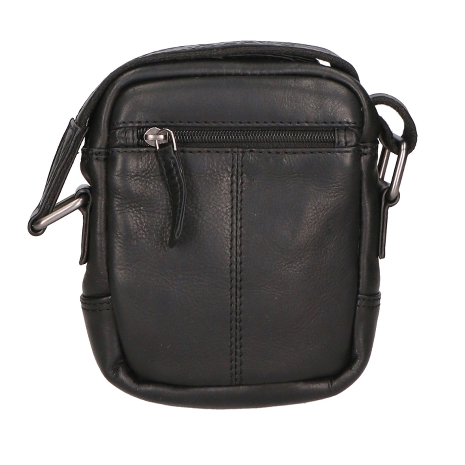 Borsa a tracolla unisex vera pelle - Modello False - Made in Italy - 17.0 x 17.0 x 3.0 cm