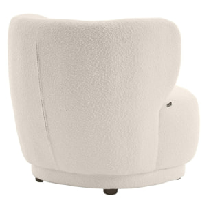 Fauteuil en tissu bouclette - ESTER