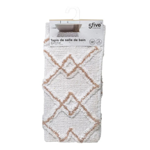 Tapis 50x75cm blanc taupe