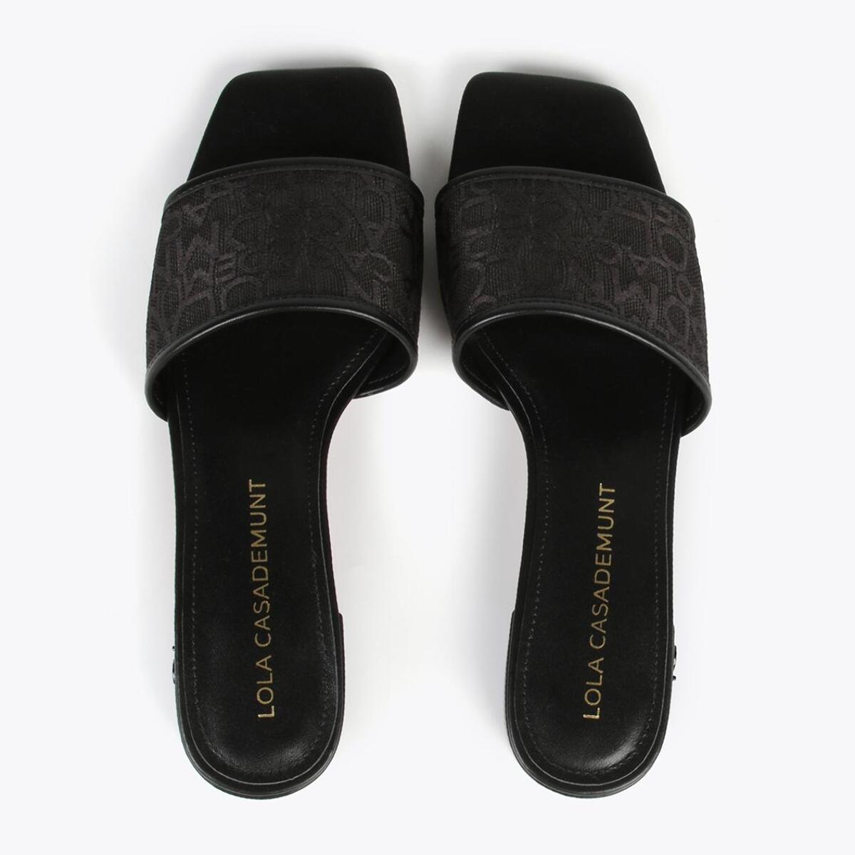 Sandali a ciabattina in rete monogrammi