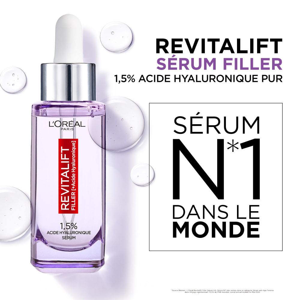 L'Oréal Paris Revitalift Filler Sérum Anti-rides Acide Hyaluronique 30ml