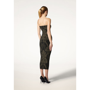 Vestito Metallic Jacquard Dress