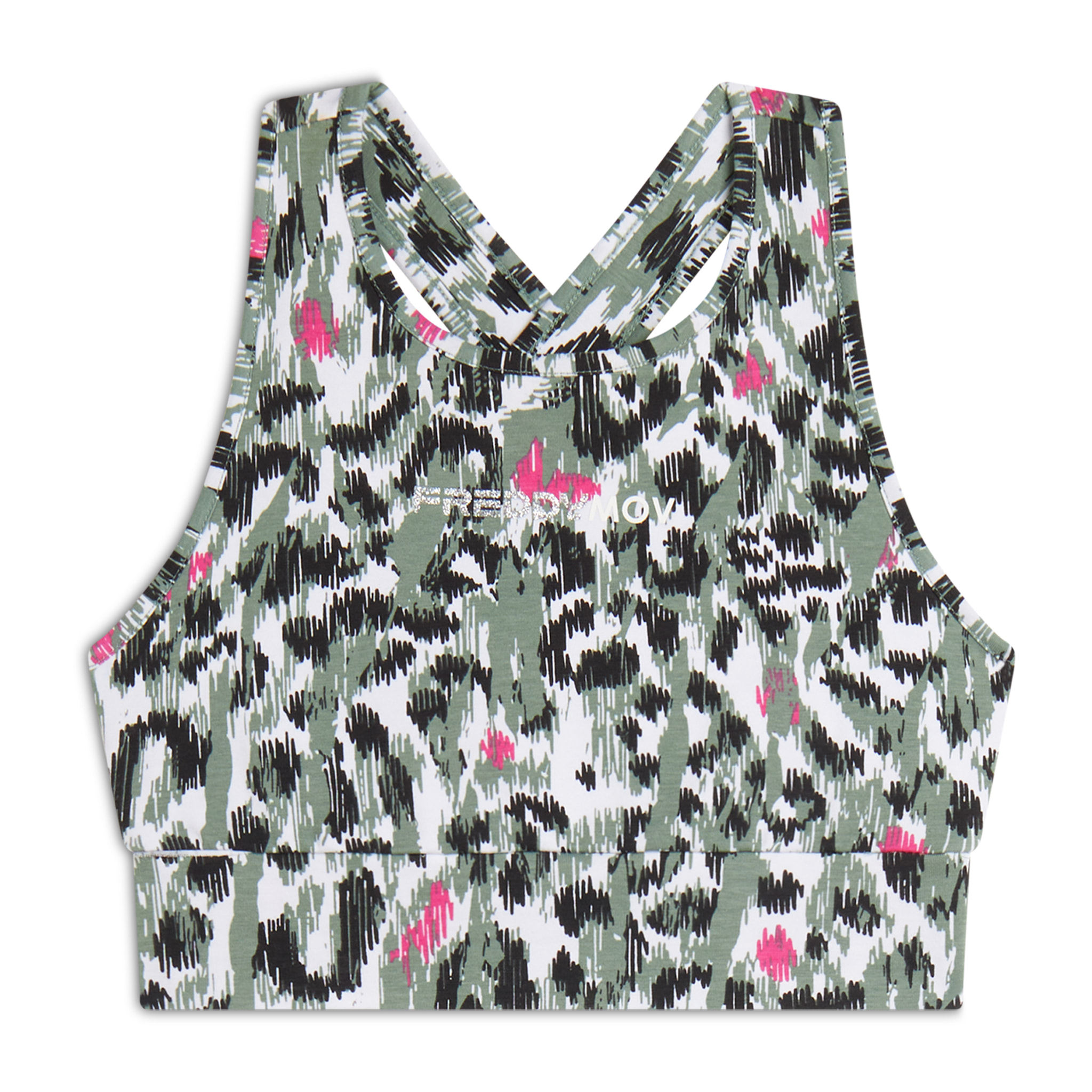 Reggiseno Sportivo fantasia maculata colorata