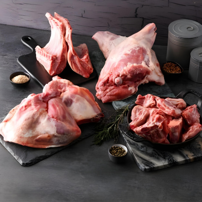 Colis familial d'agneau de lait des Pyrénées IGP Label Rouge - 6kg - France