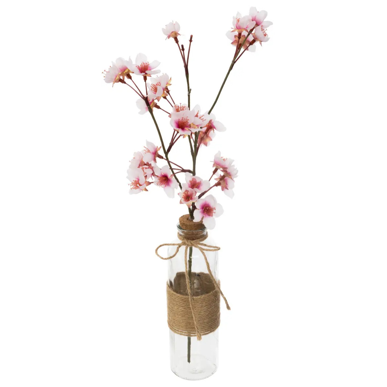 Cerisier artificiel "Dream" pot verre H46cm