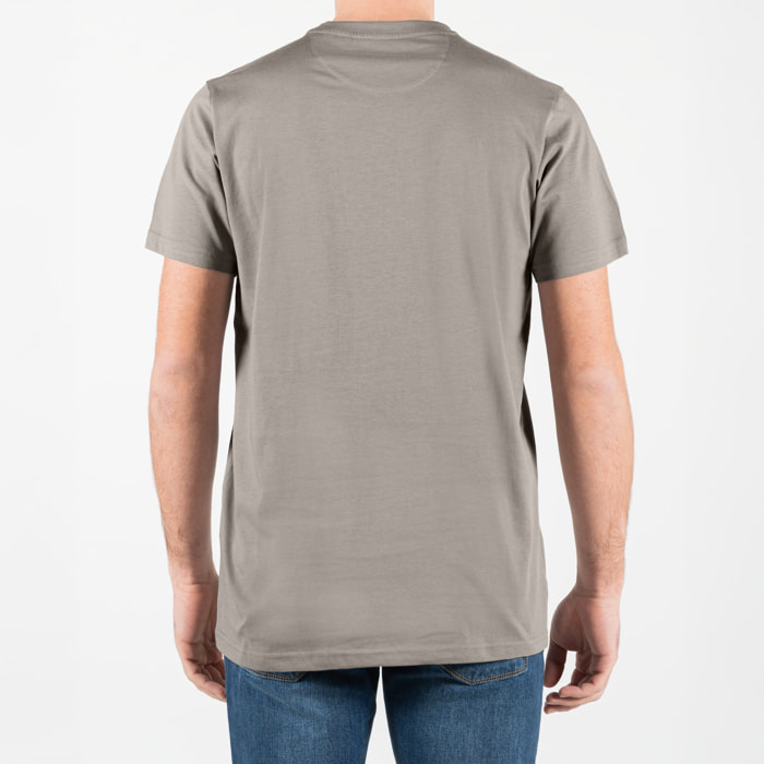 T-shirt basic con logo ricamato