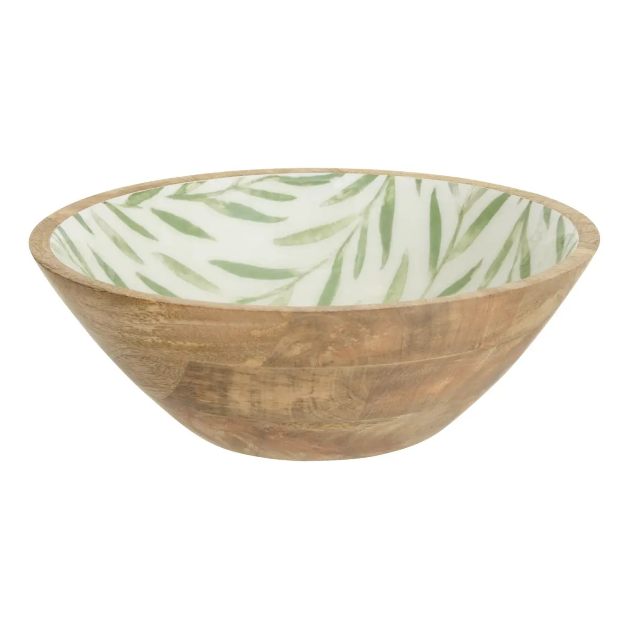 Saladier Inaya D30cm vert olive et manguier